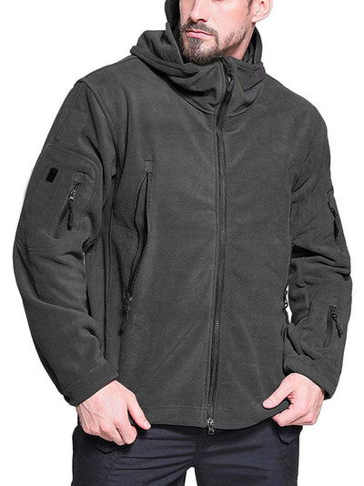 Men’s Full Zip Fleece Hooded Jacket