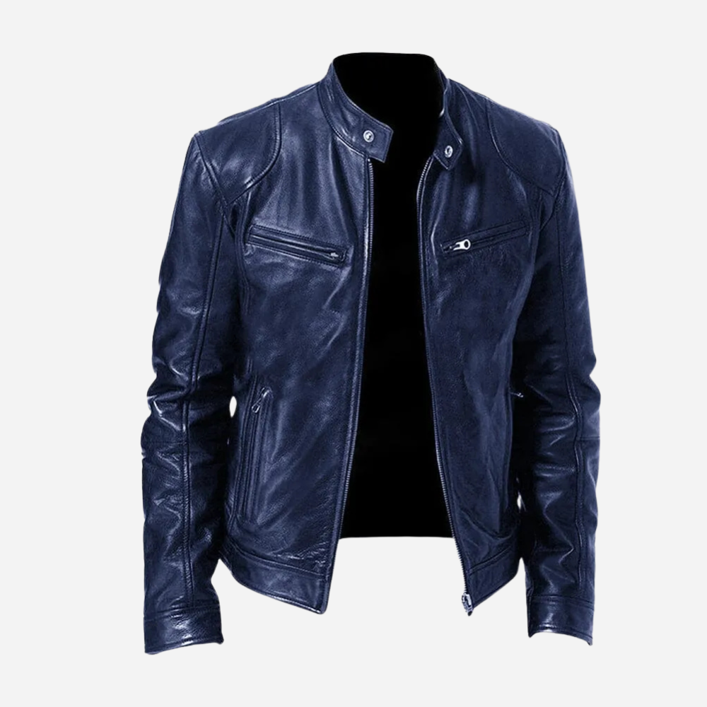 Men’s Black Faux Leather Jacket