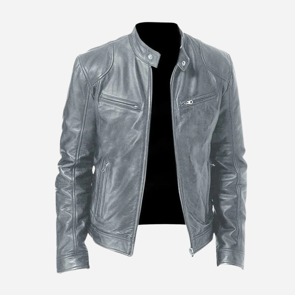 Men’s Black Faux Leather Jacket