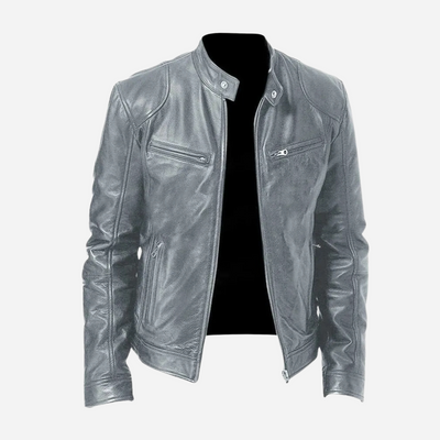 Men’s Black Faux Leather Jacket