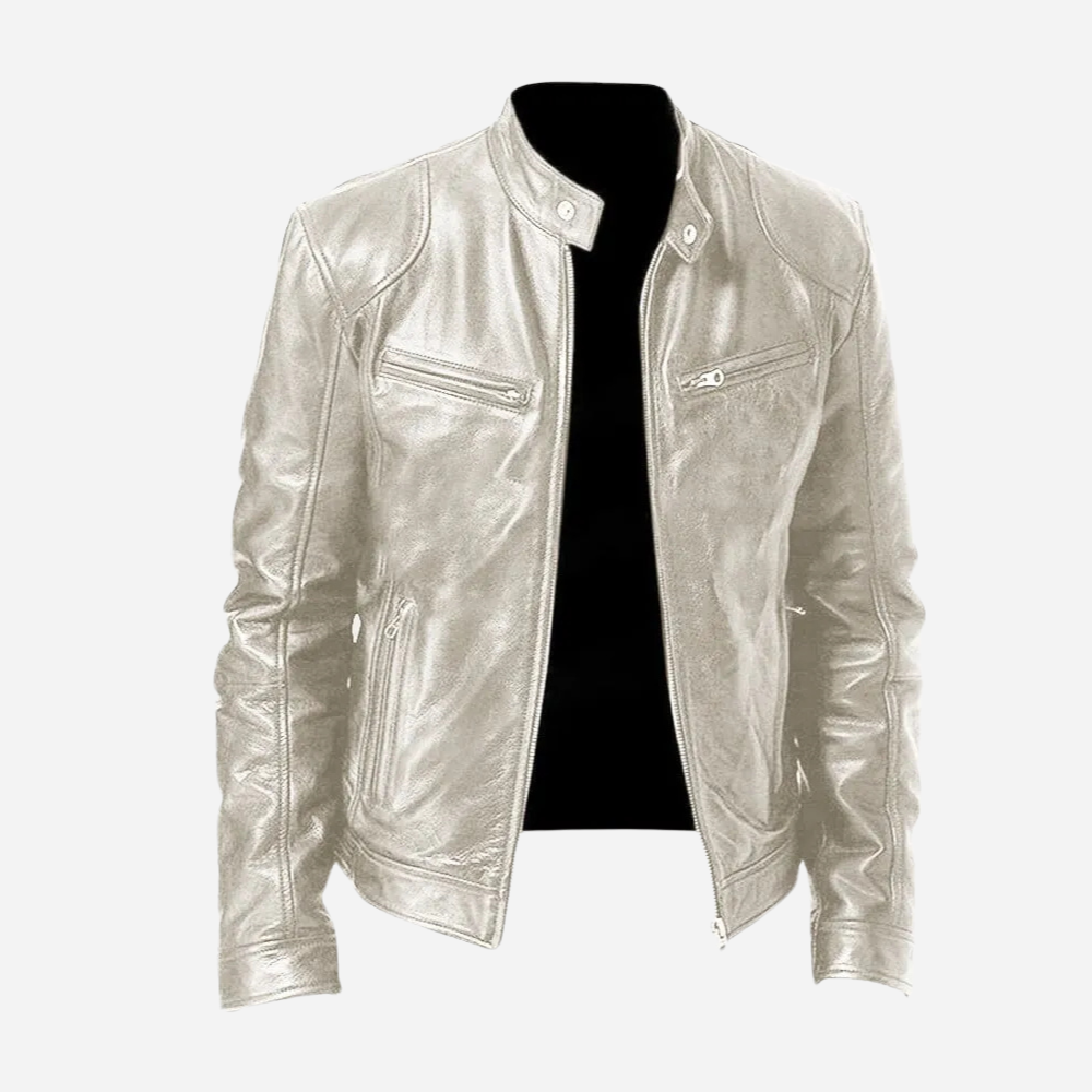 Men’s Black Faux Leather Jacket