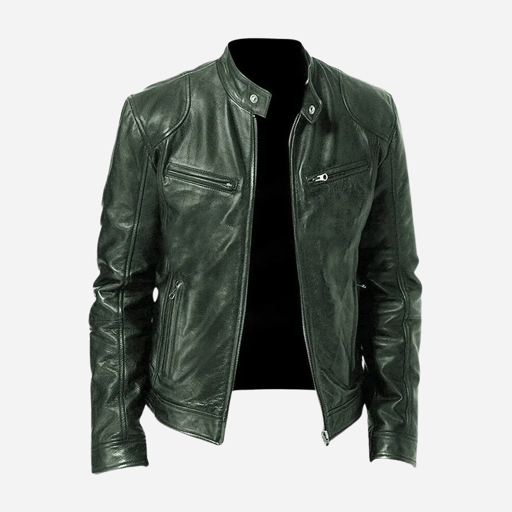 Men’s Black Faux Leather Jacket