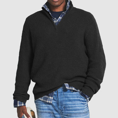 Men’s Quarter Zip Knit Jumper