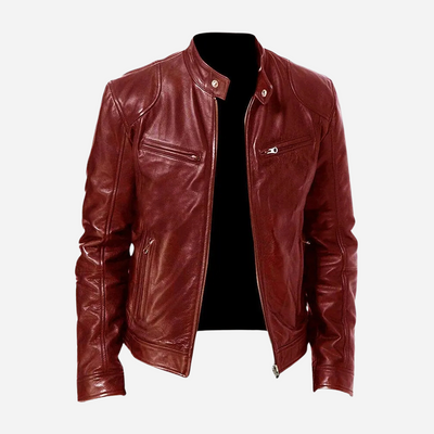Men’s Black Faux Leather Jacket
