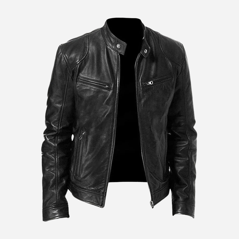 Men’s Black Faux Leather Jacket