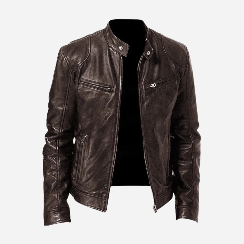 Men’s Black Faux Leather Jacket