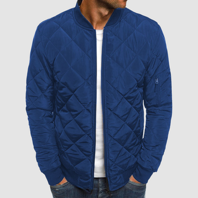 Men’s Bomber Jacket with Quilted Design