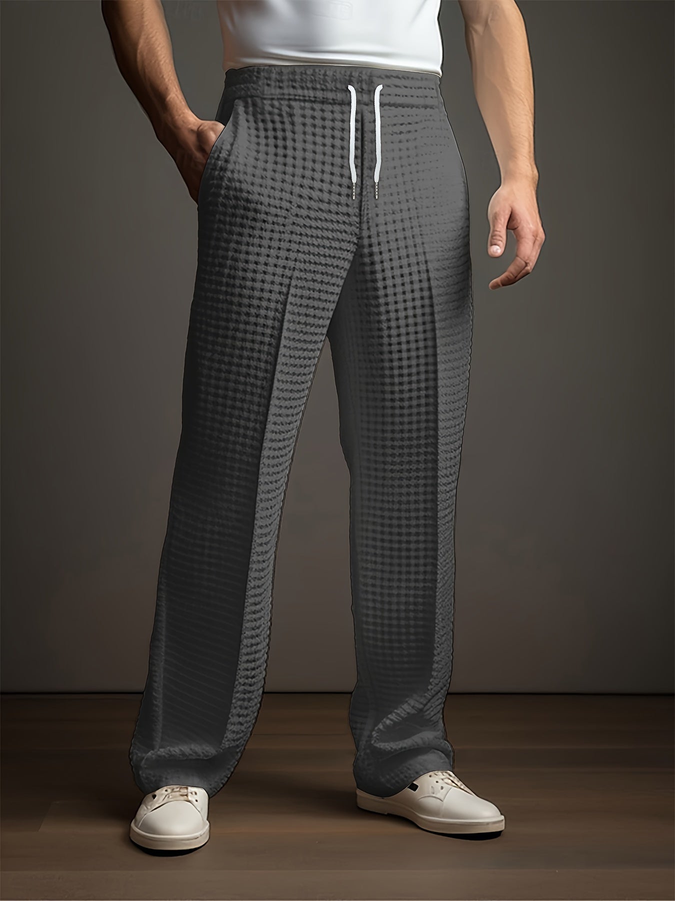 Men’s Textured Straight Leg Lounge Pants