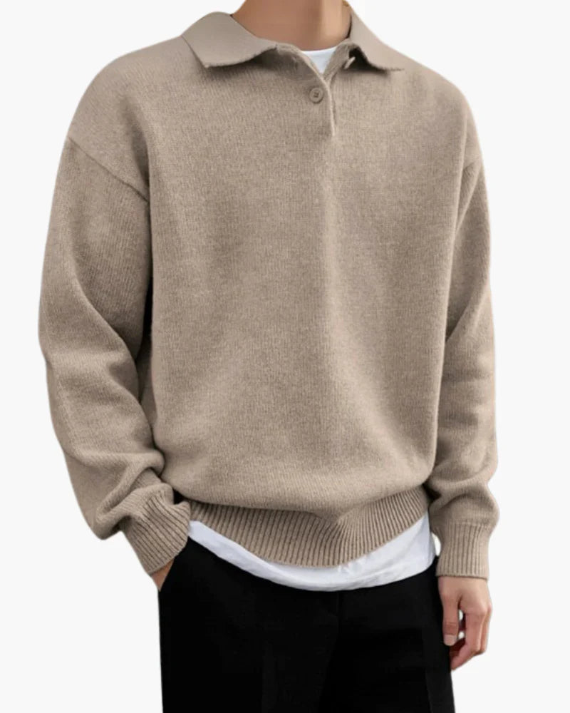 Men's half-zip sweater