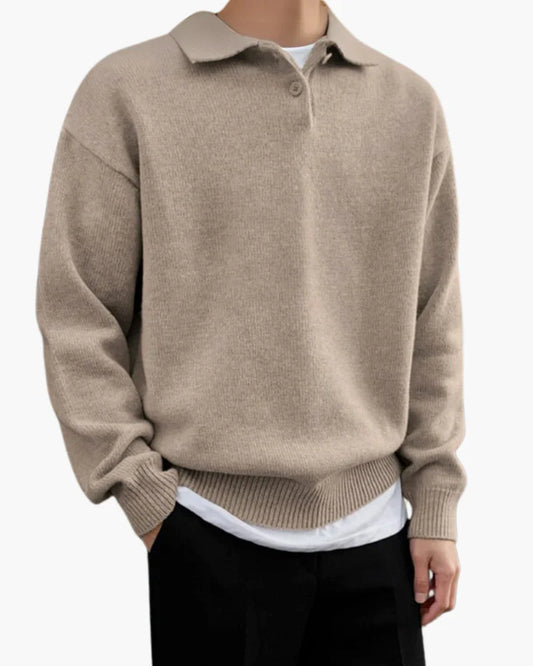 Men's half-zip sweater