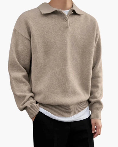 Men’s Half Zip Knit Sweater Long Sleeve