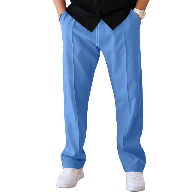 Men’s Straight Fit Pleated Trousers