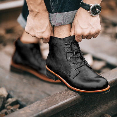 Men’s Leather Lace Up Boots