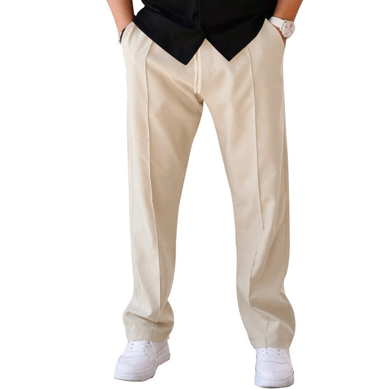 Men’s Straight Fit Pleated Trousers