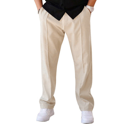 Men’s Straight Fit Pleated Trousers