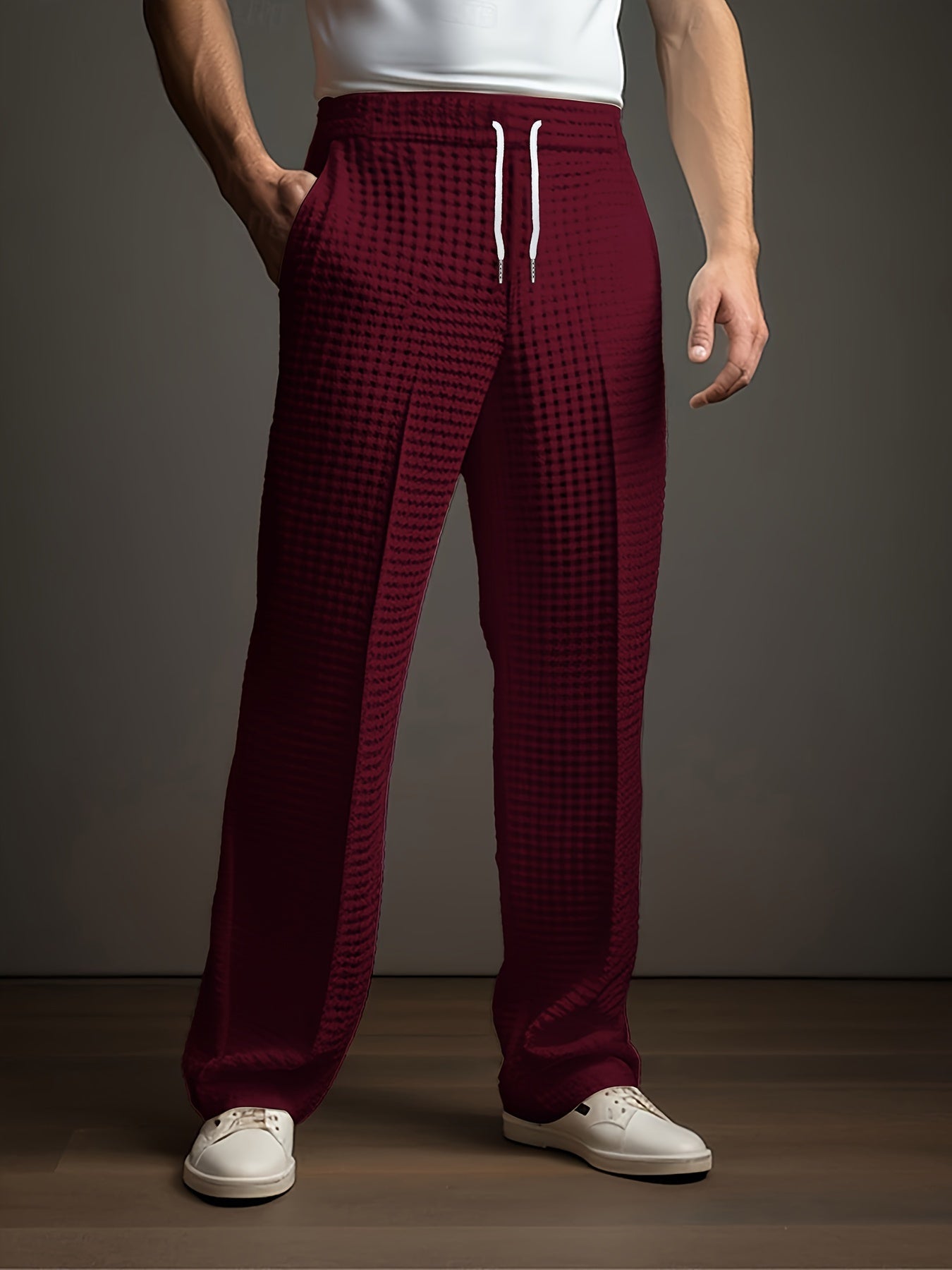 Men’s Textured Straight Leg Lounge Pants
