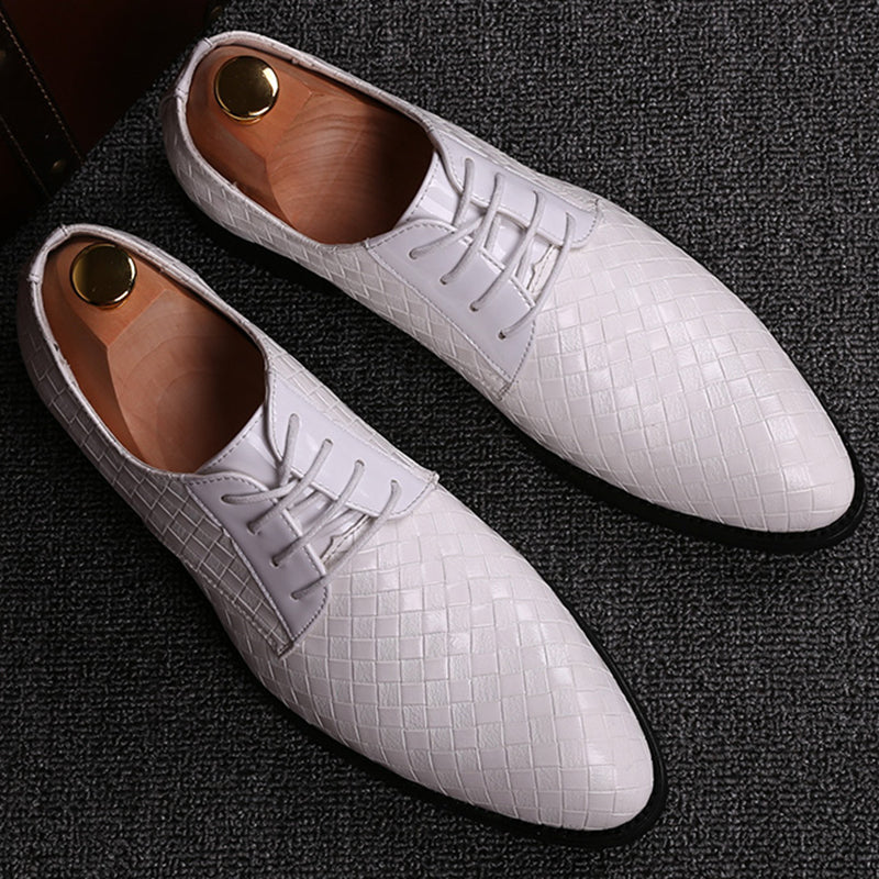 Men's Leather Lace-Up Shoes