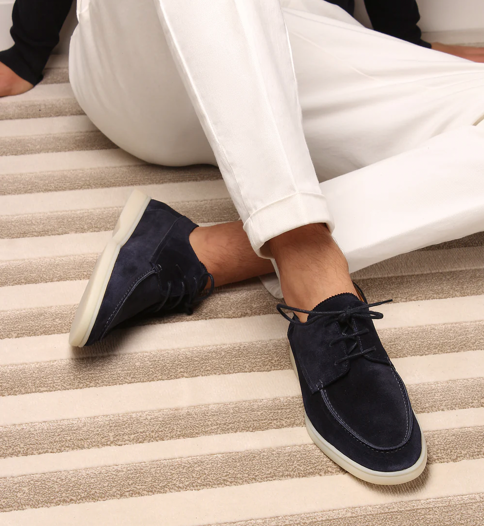 Men’s Navy Lace Up Casual Shoes