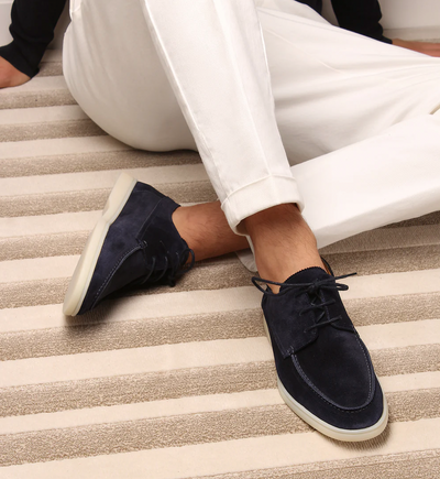 Men’s Navy Lace Up Casual Shoes