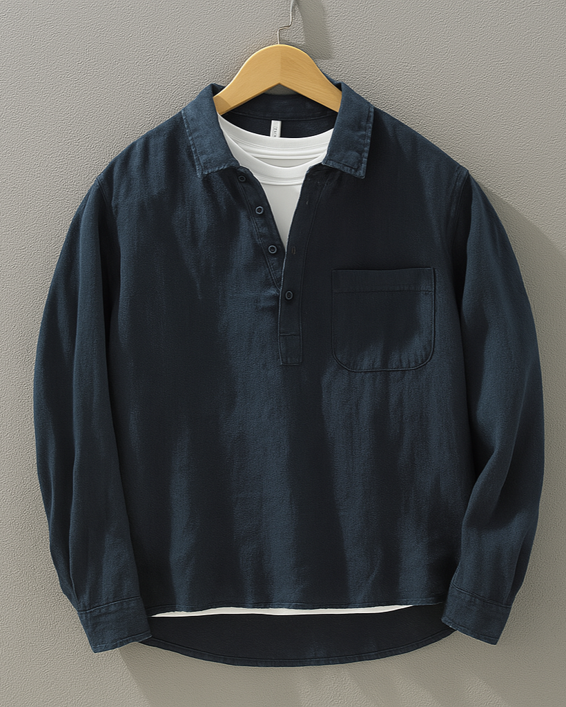 Men's Straight Fit Button Shirt
