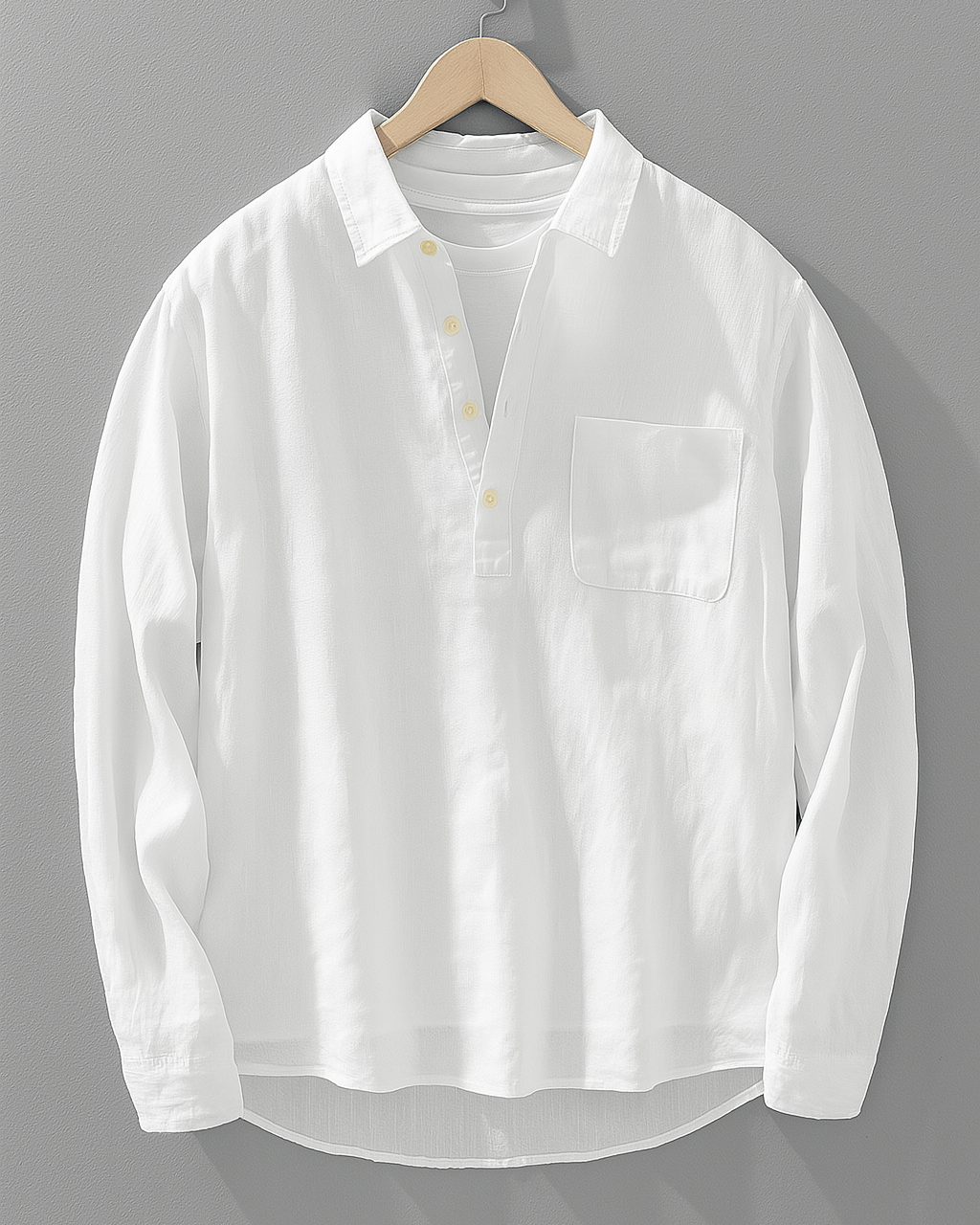 Men's Straight Fit Button Shirt