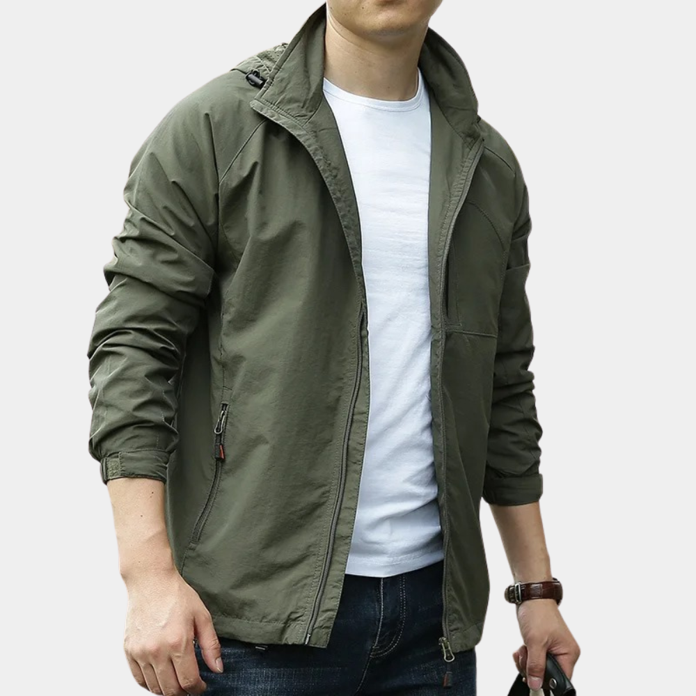 Men’s Zip Front Hooded Jacket