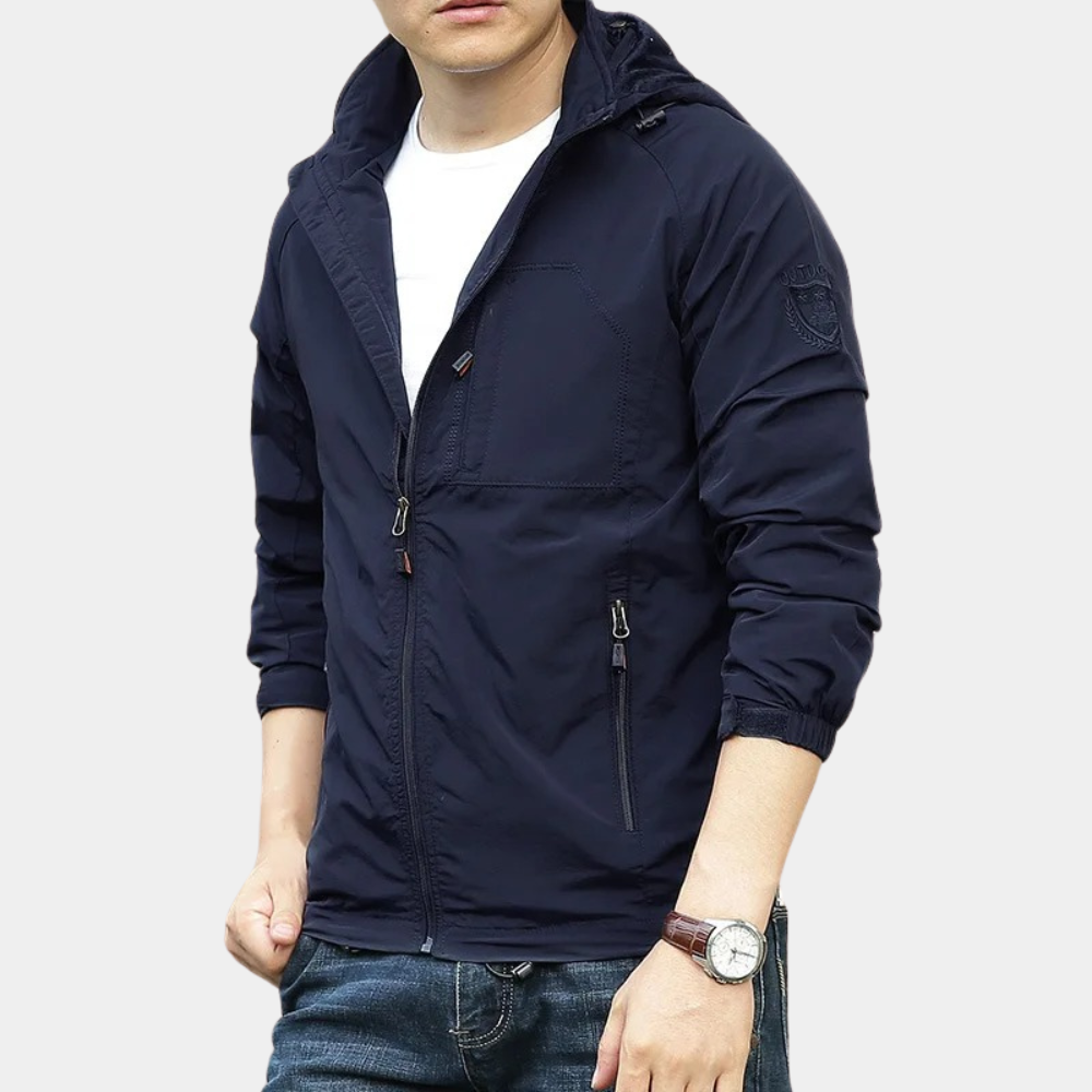 Men’s Zip Front Hooded Jacket