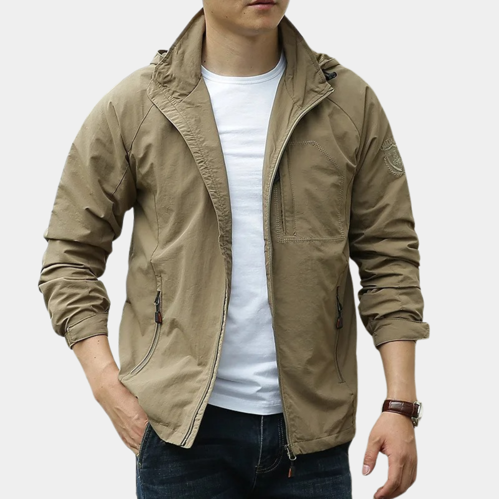 Men’s Zip Front Hooded Jacket