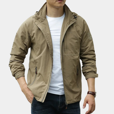 Men’s Zip Front Hooded Jacket