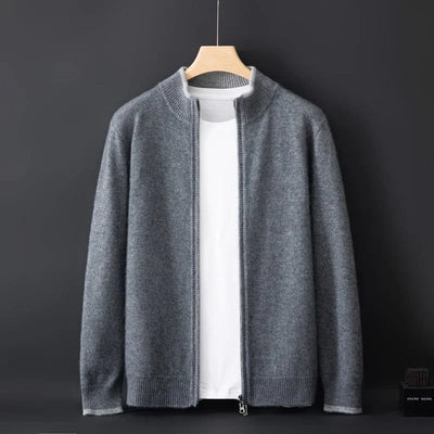Men’s Knit Zip Front Cardigan