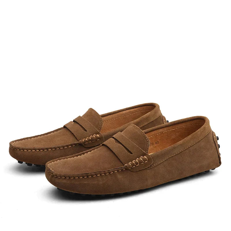 Men’s Brown Penny Loafers Slip On