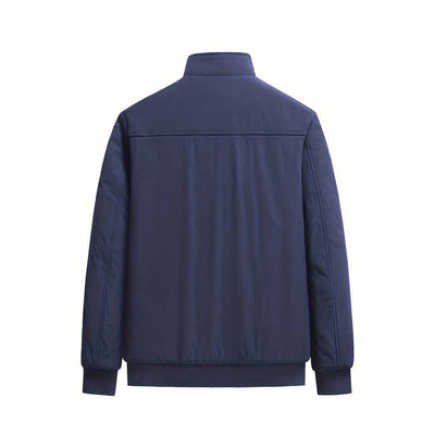 Men's Winter Jacket With Fleece Lining Zip Closure