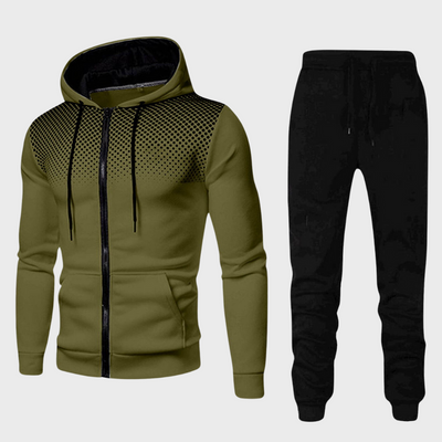 Men’s Zip Front Tracksuit Set