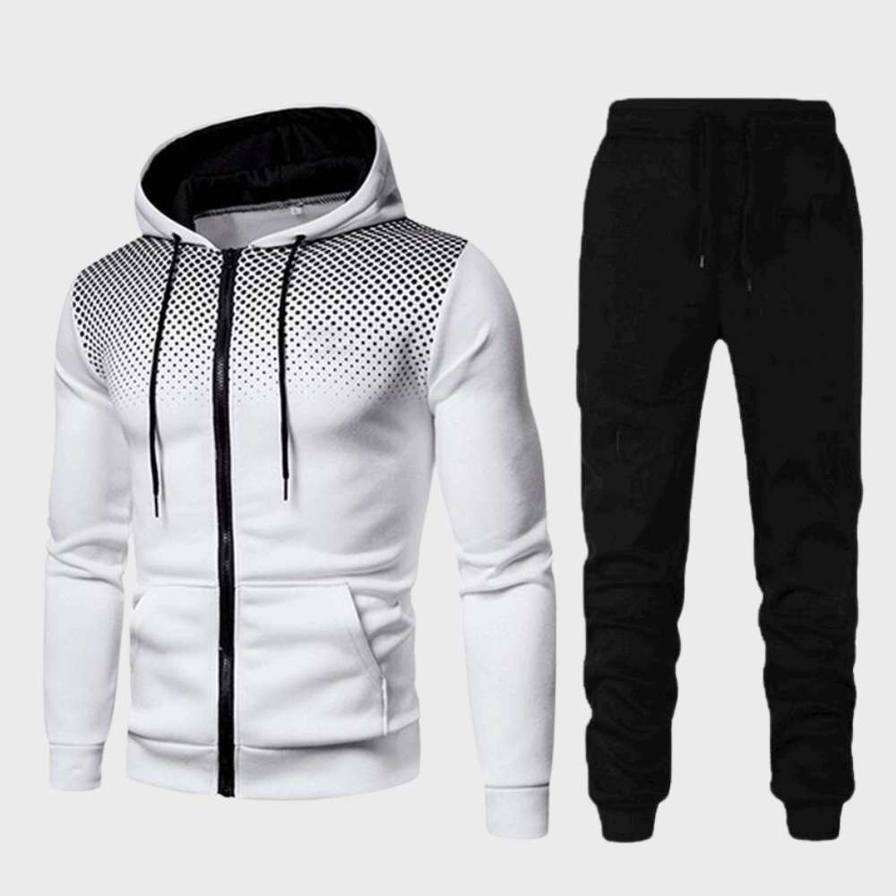 Men’s Zip Front Tracksuit Set