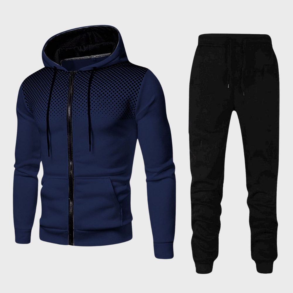 Men’s Zip Front Tracksuit Set