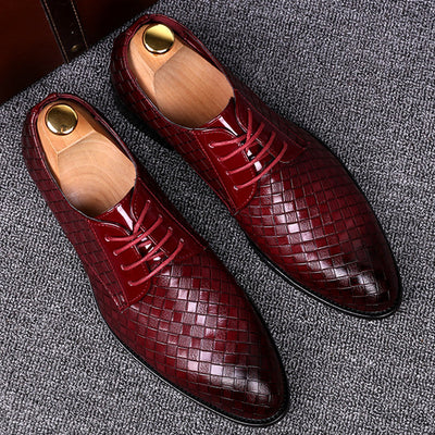 Men's Leather Lace-Up Shoes