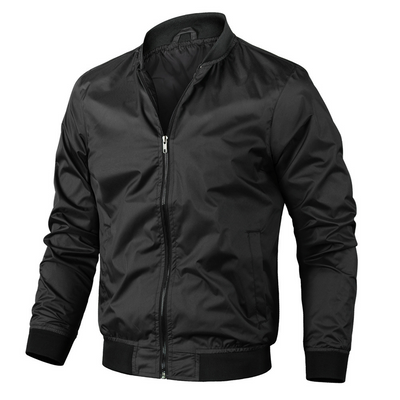 Men’s Woven Zip Front Bomber Jacket