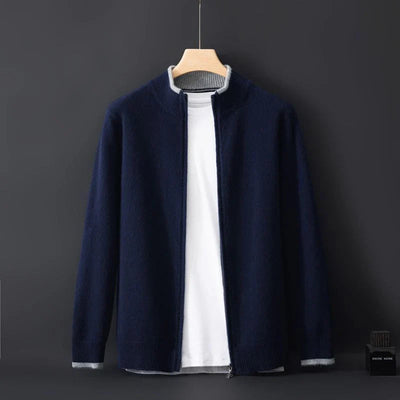 Men’s Knit Zip Front Cardigan