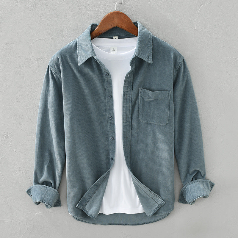 Men’s Corduroy Button Front Shirt
