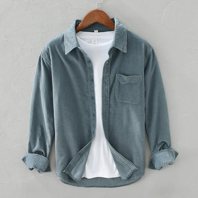 Men’s Corduroy Button Front Shirt