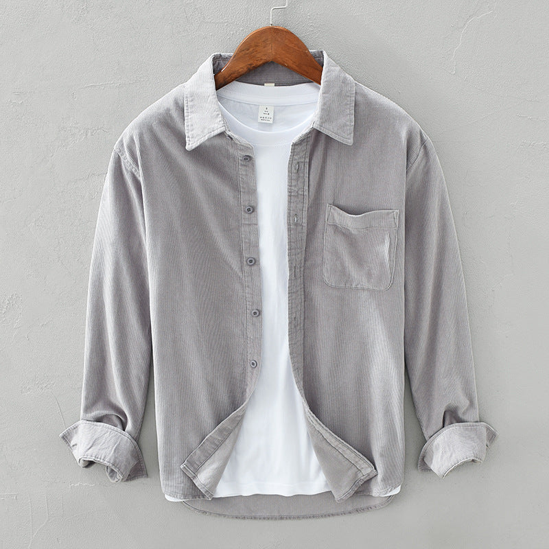 Men’s Corduroy Button Front Shirt