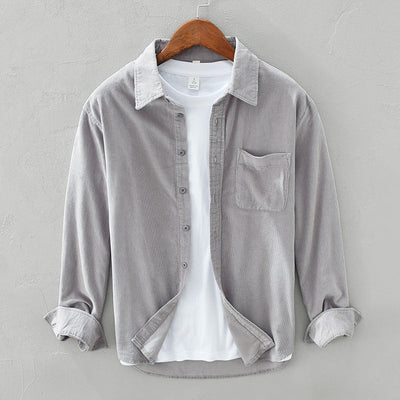 Men’s Corduroy Button Front Shirt