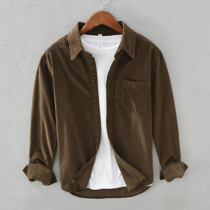 Men’s Corduroy Button Front Shirt