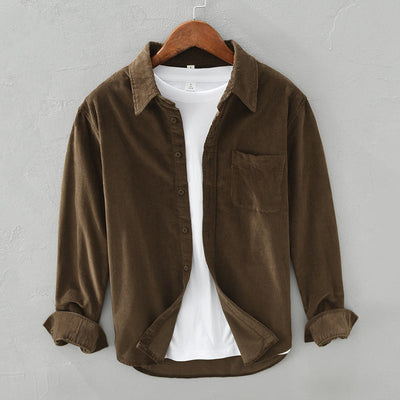 Men’s Corduroy Button Front Shirt