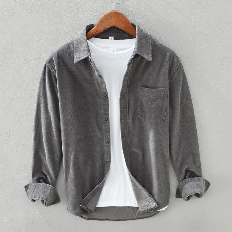 Men’s Corduroy Button Front Shirt