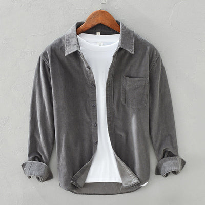 Men’s Corduroy Button Front Shirt