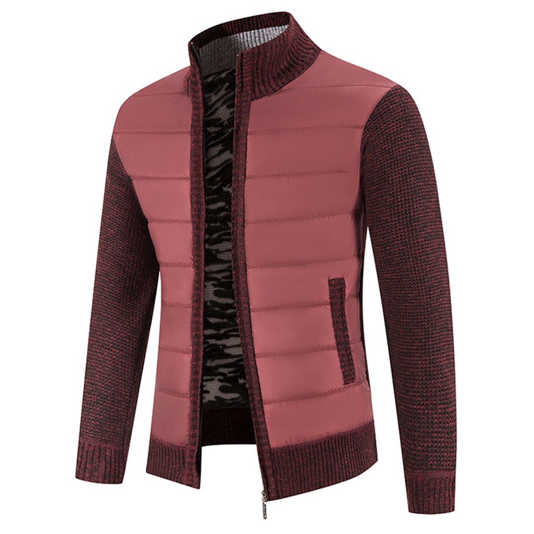 Men's Hybrid Knit Puffer Jacket Zip