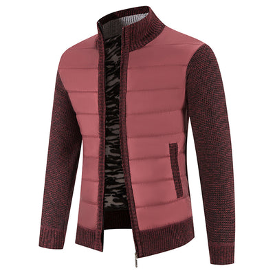 Men's Hybrid Knit Puffer Jacket Zip