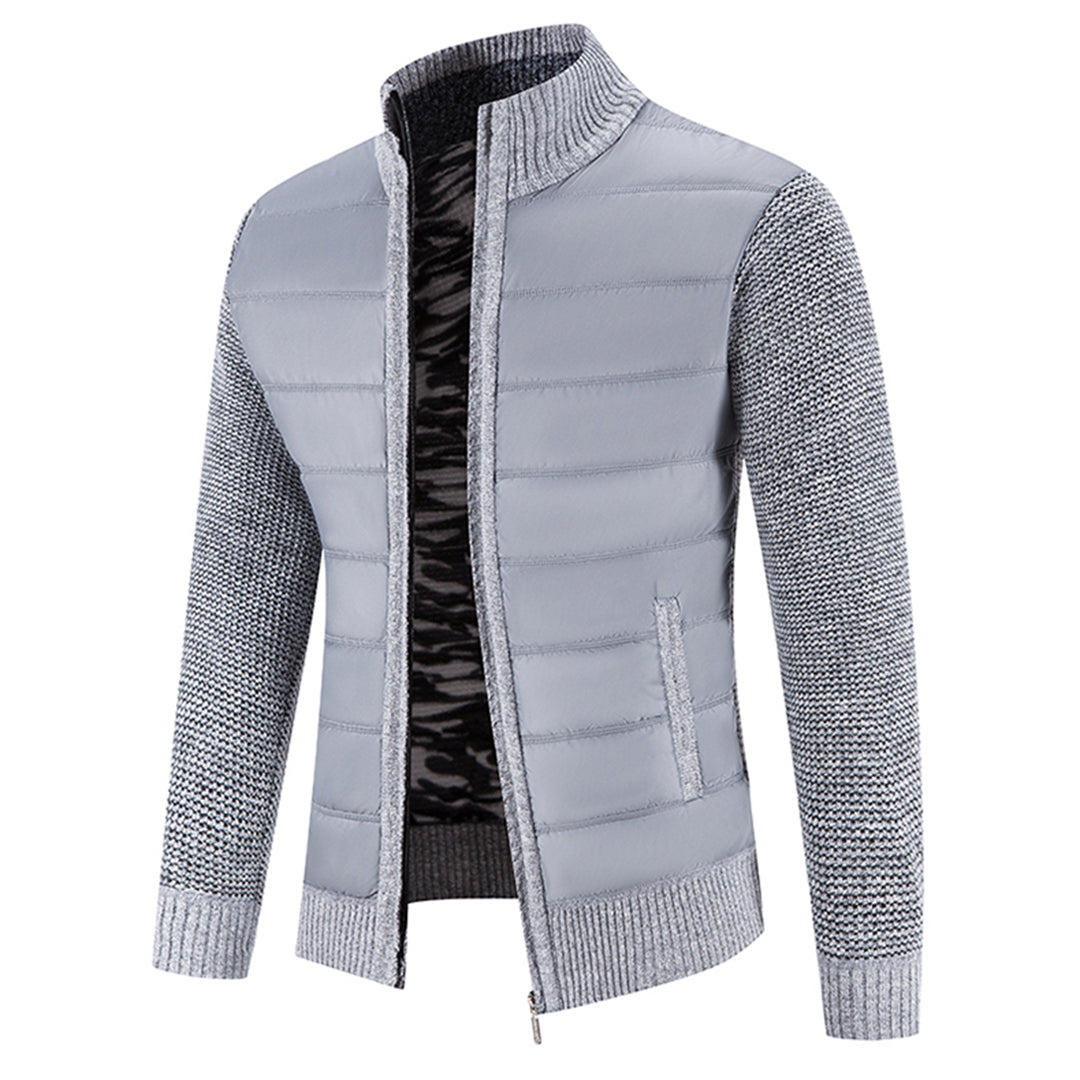 Men's Hybrid Knit Puffer Jacket Zip