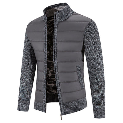 Men's Hybrid Knit Puffer Jacket Zip